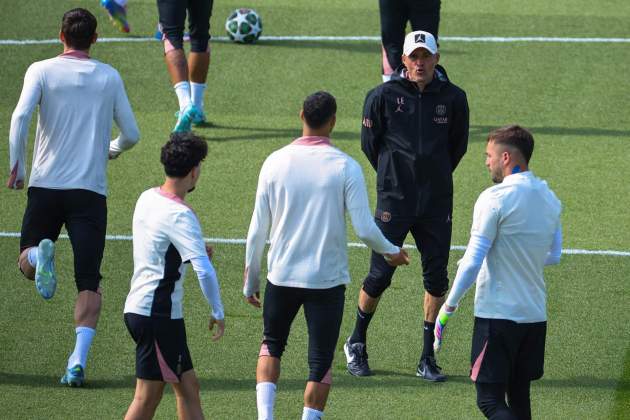 Luis Enrique entrenament PSG EFE Luis Enrique entrenament PSG EFE