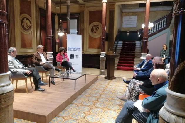 Acto de Plataforma per la Llengua y la Abogacía Catalana, en el Icab. Acto de Plataforma per la Llengua y la Abogacía Catalana, en el Icab.