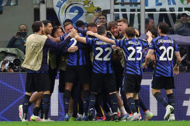 Inter Barça gol celebración EFE Inter Barça gol celebración EFE