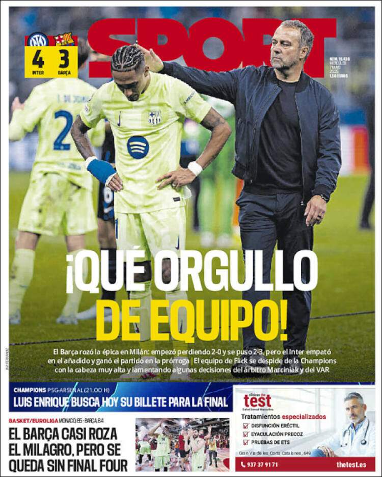 Sport Portada 07 05 2025 Sport Portada 07 05 2025