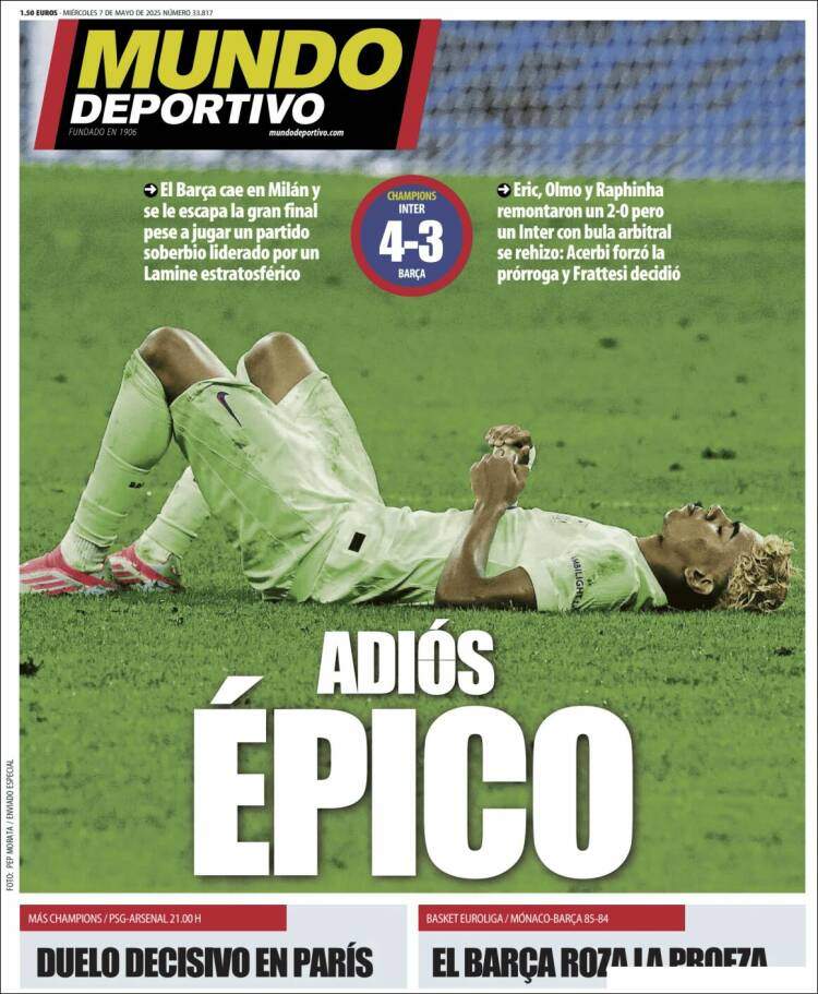 Mundo Deportivo Portada 07 05 2025 Mundo Deportivo Portada 07 05 2025