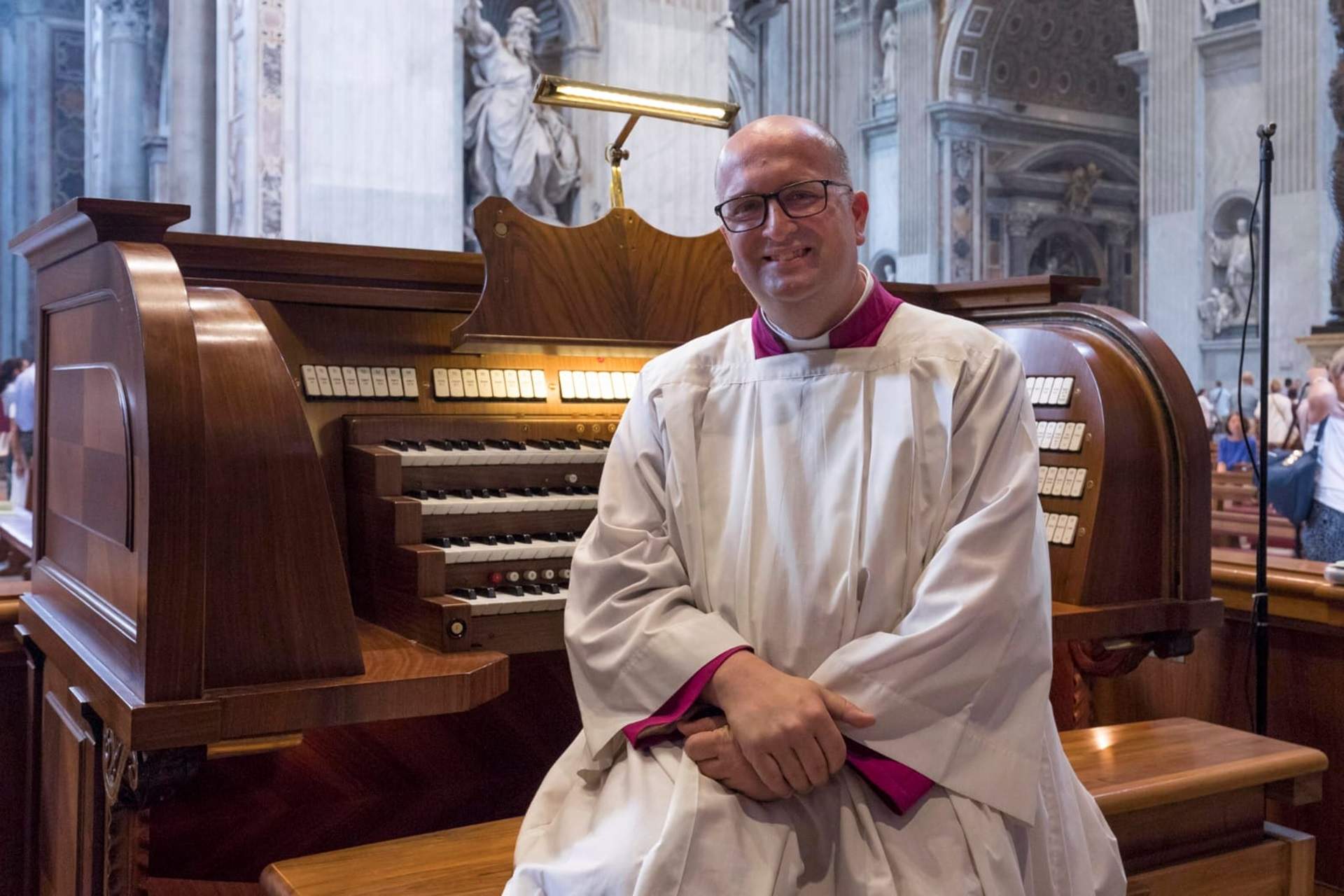 El organista Josep Solé, organista catalán en el Vaticano / ACN El organista Josep Solé, organista catalán en el Vaticano / ACN