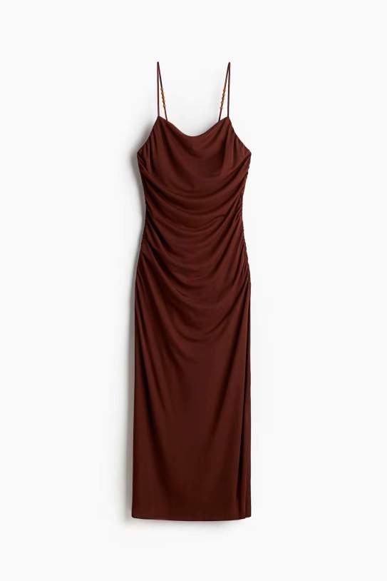 Vestit drapat amb tirants espagueti Vestit drapat amb tirants espagueti