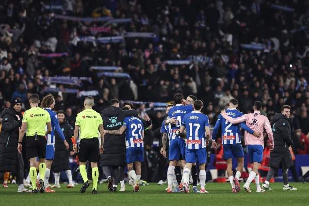 Espanyol celebra victoria Real Madrid / Foto: Europa Press