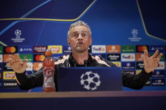 Luis Enrique Martínez rueda de prensa PSG / Foto: EFE Luis Enrique Martínez rueda de prensa PSG / Foto: EFE