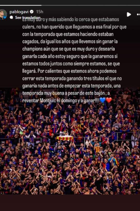 Gavi puesto partido Instagram (3) Gavi puesto partido Instagram (3)