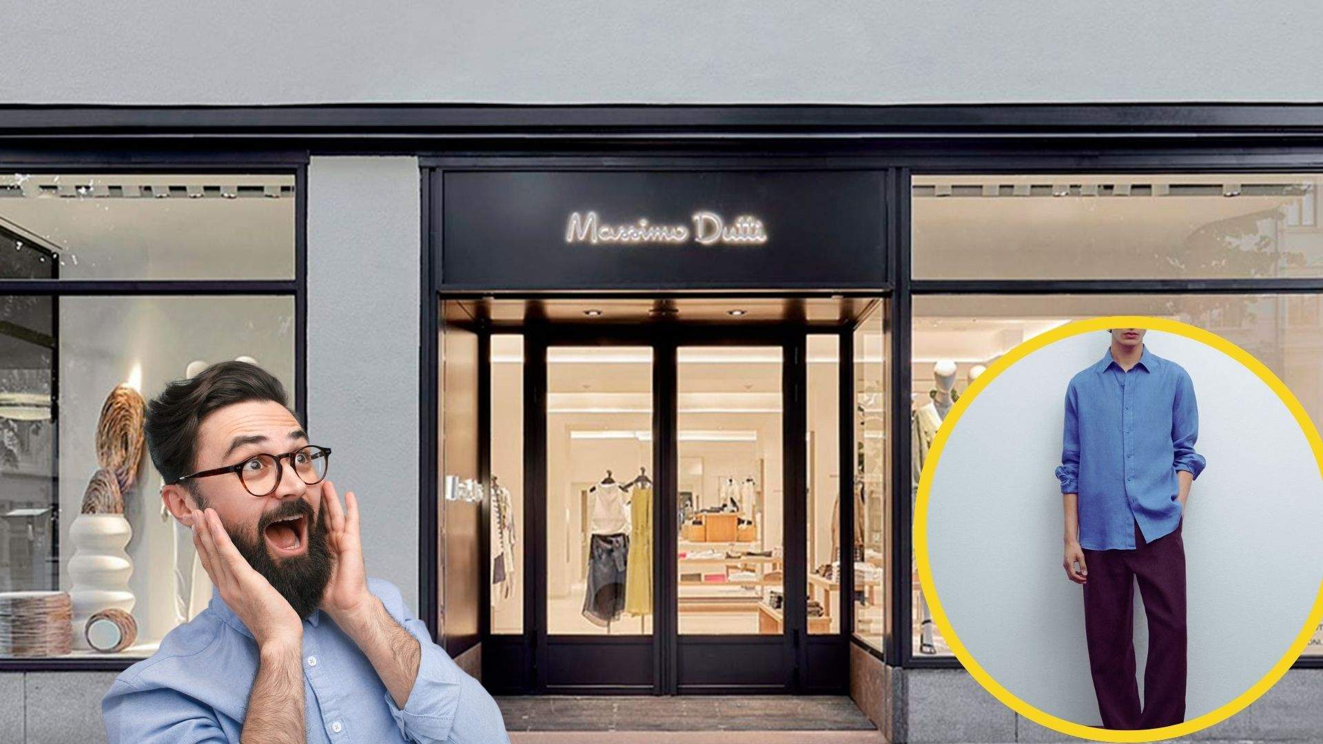 La camisa de lli de Massimo Dutti que es porta oberta, arremangada i amb molt estil