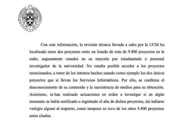 Escrit Complutense projectes Begoña Gómez ElNacional.cat Escrit Complutense projectes Begoña Gómez ElNacional.cat