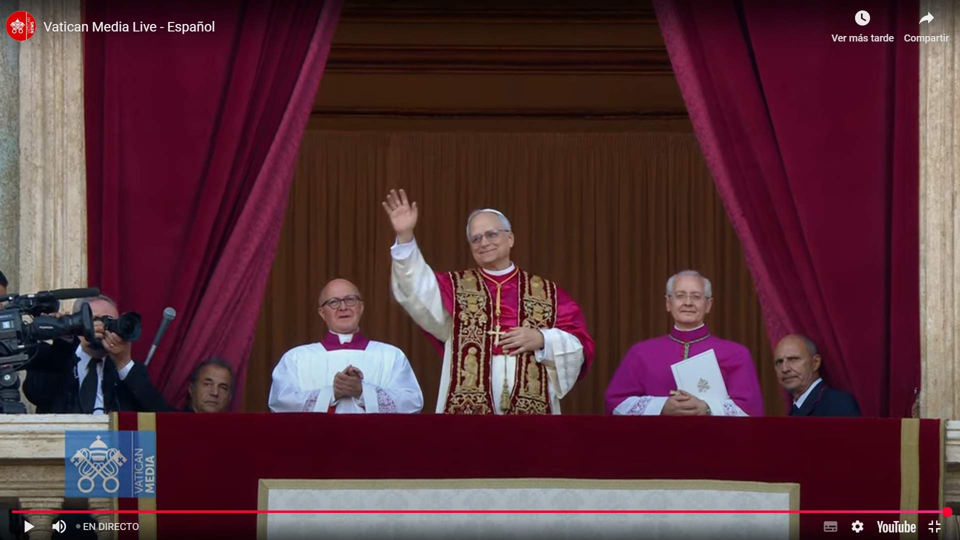 Nou papa Lleo XIV, Robert Francis Prevost / Captura de Pantalla