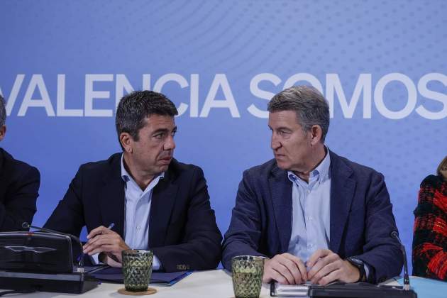 Feijóo Mazón en un acte del PP a València Europa Press Feijóo Mazón en un acte del PP a València Europa Press
