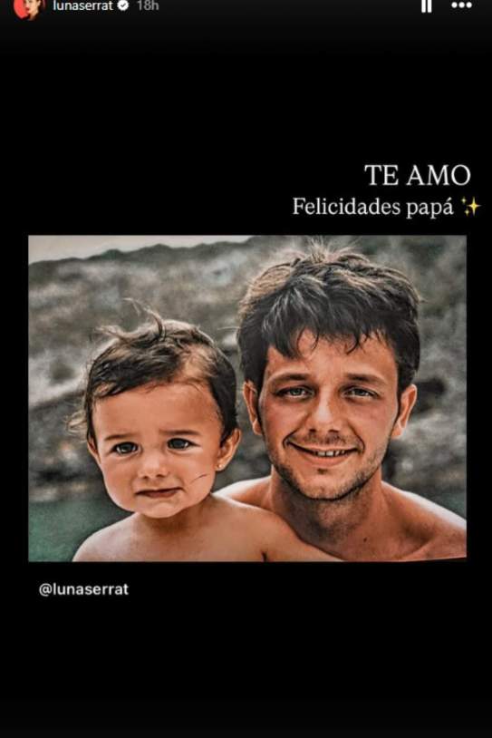 Felicitació Luna Serrat a Queco Serrat Instagram Felicitació Luna Serrat a Queco Serrat Instagram