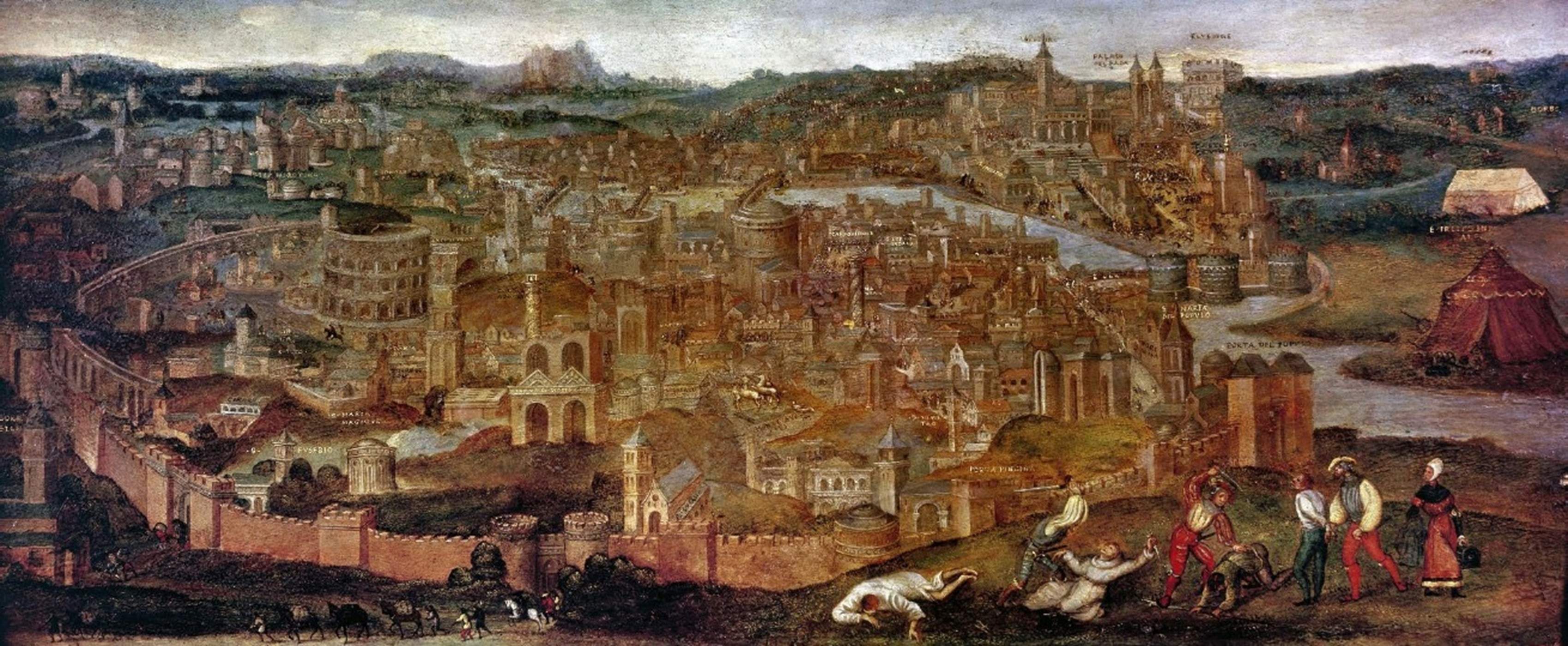 Representació de Roma a principis del segle XVI. Font Museus Vaticans