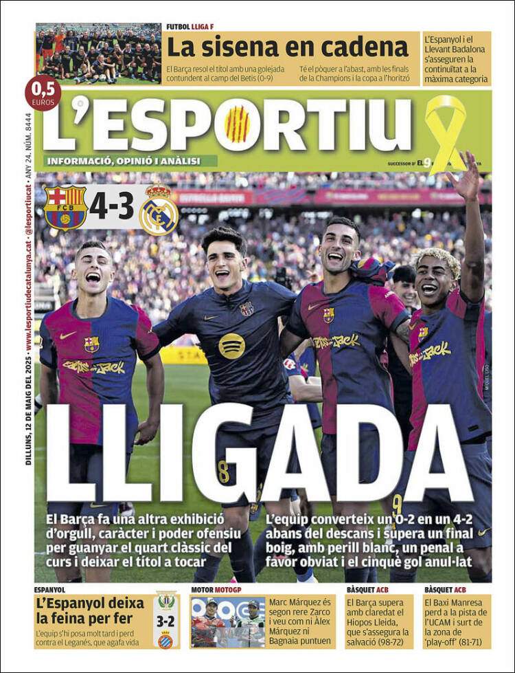 El Deportivo Portada 12 05 2025 El Deportivo Portada 12 05 2025