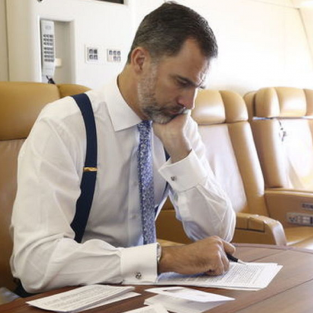 The Spanish royals' luxury holiday starts on their plane