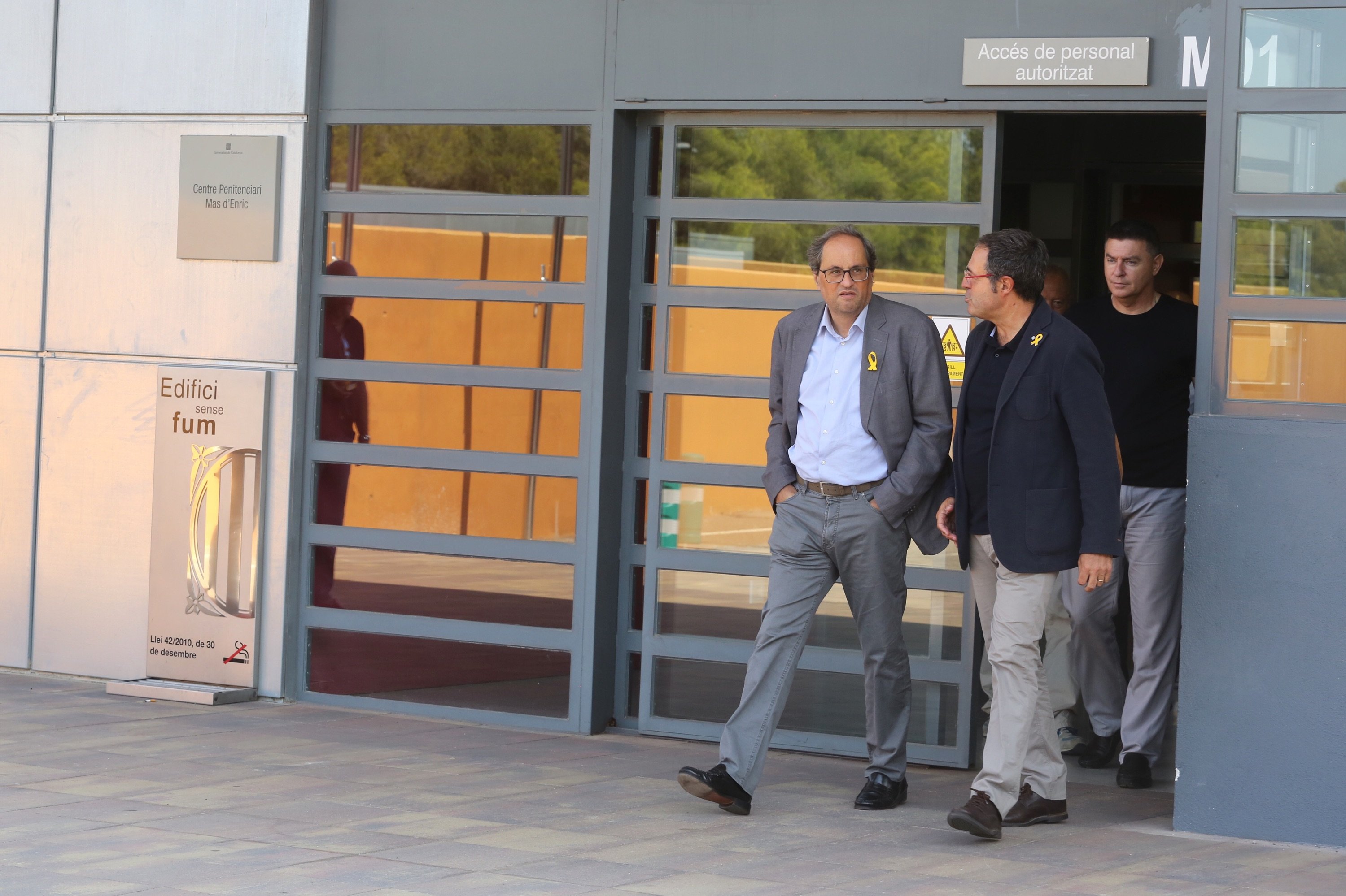 Torra visita Carme Forcadell en la prisión del Catllar