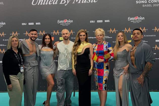 Melody equip RTVE catifa turquesa / Instagram Melody equip RTVE catifa turquesa / Instagram