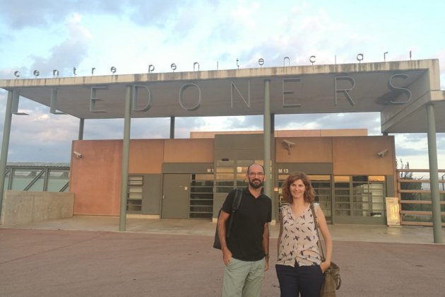 Maties Serracant, alcalde de Sabadell, i Roser Sebastià, membre de la junta nacional d'Òmnium Cultural