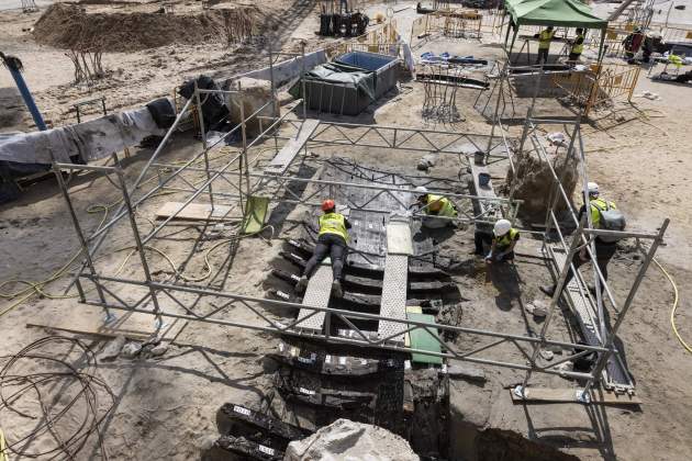 Noves troballes vaixell segle XV mercat peix / Foto: Carlos Baglietto