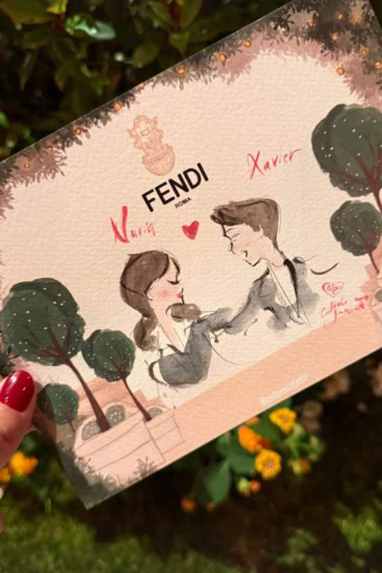 El dibuix de Xavi Hernández i Núria Cunillera / Instagram El dibuix de Xavi Hernández i Núria Cunillera / Instagram