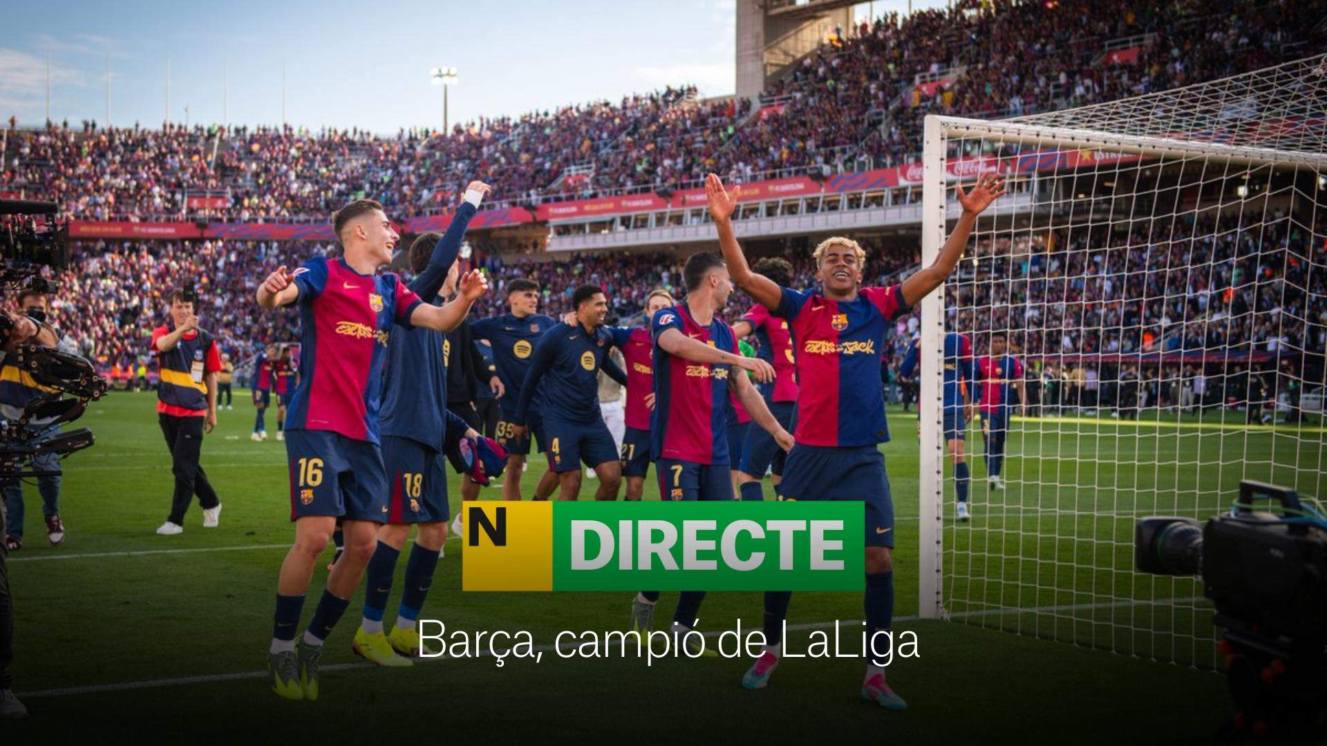 Barça: campeón de LaLiga EA Sports, DIRECTO | Reacciones y última hora de la celebración