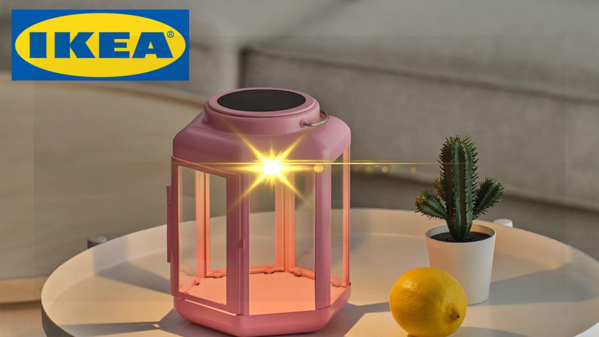 La lámpara retro LED de color rosa que nos ha robado el corazón está en Ikea