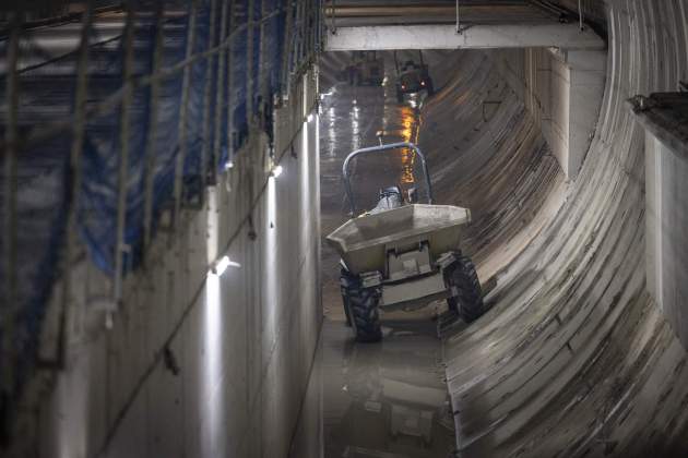 Obres L9 metro plaça Maragall / Foto: Carlos Baglietto