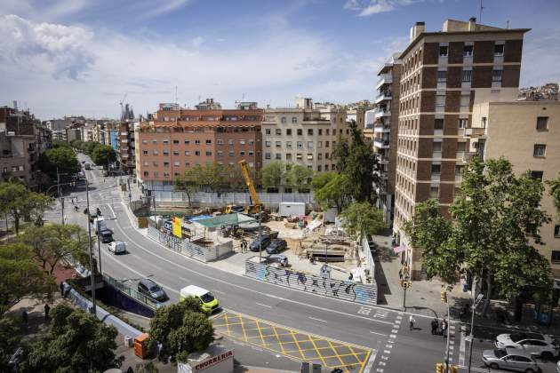 Obres L9 metro plaça Maragall / Foto: Carlos Baglietto Obres L9 metro plaça Maragall / Foto: Carlos Baglietto