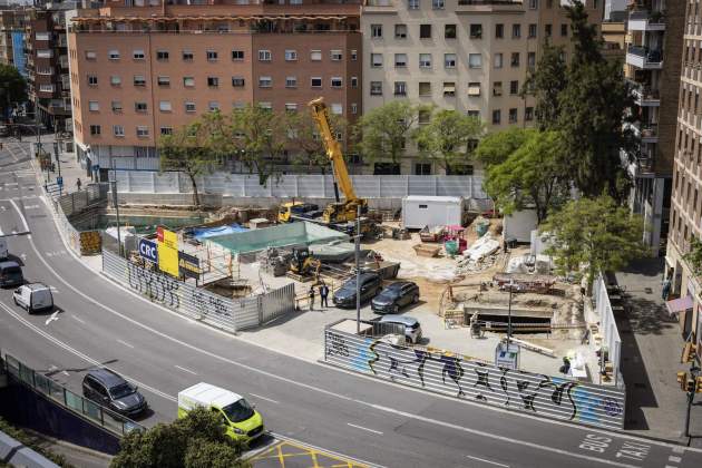 Obres L9 metro plaça Maragall / Foto: Carlos Baglietto Obres L9 metro plaça Maragall / Foto: Carlos Baglietto