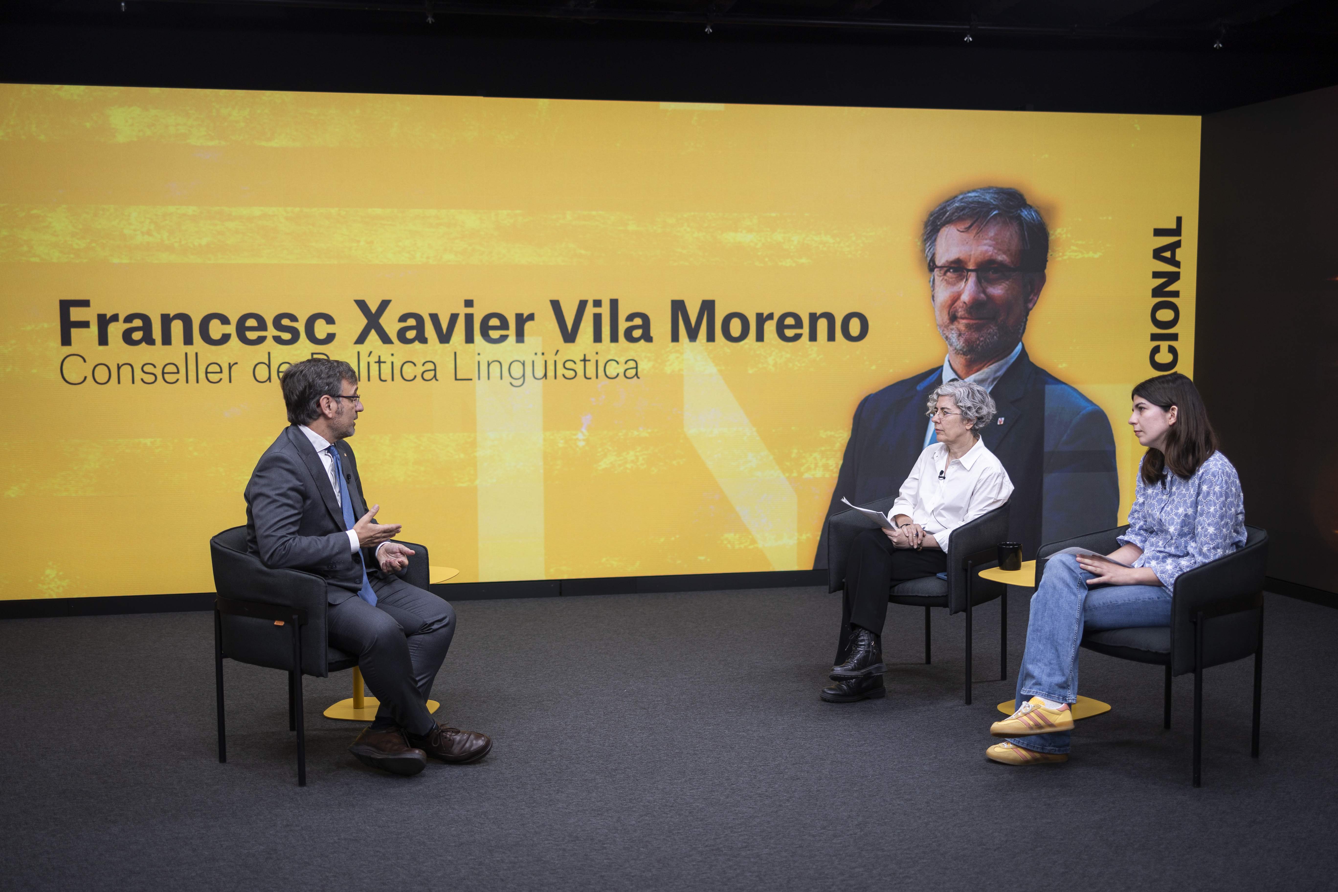 Entrevista conseller política Lingüistica, Xavier Vila / Foto: Miquel Muñoz Entrevista conseller política Lingüistica, Xavier Vila / Foto: Miquel Muñoz