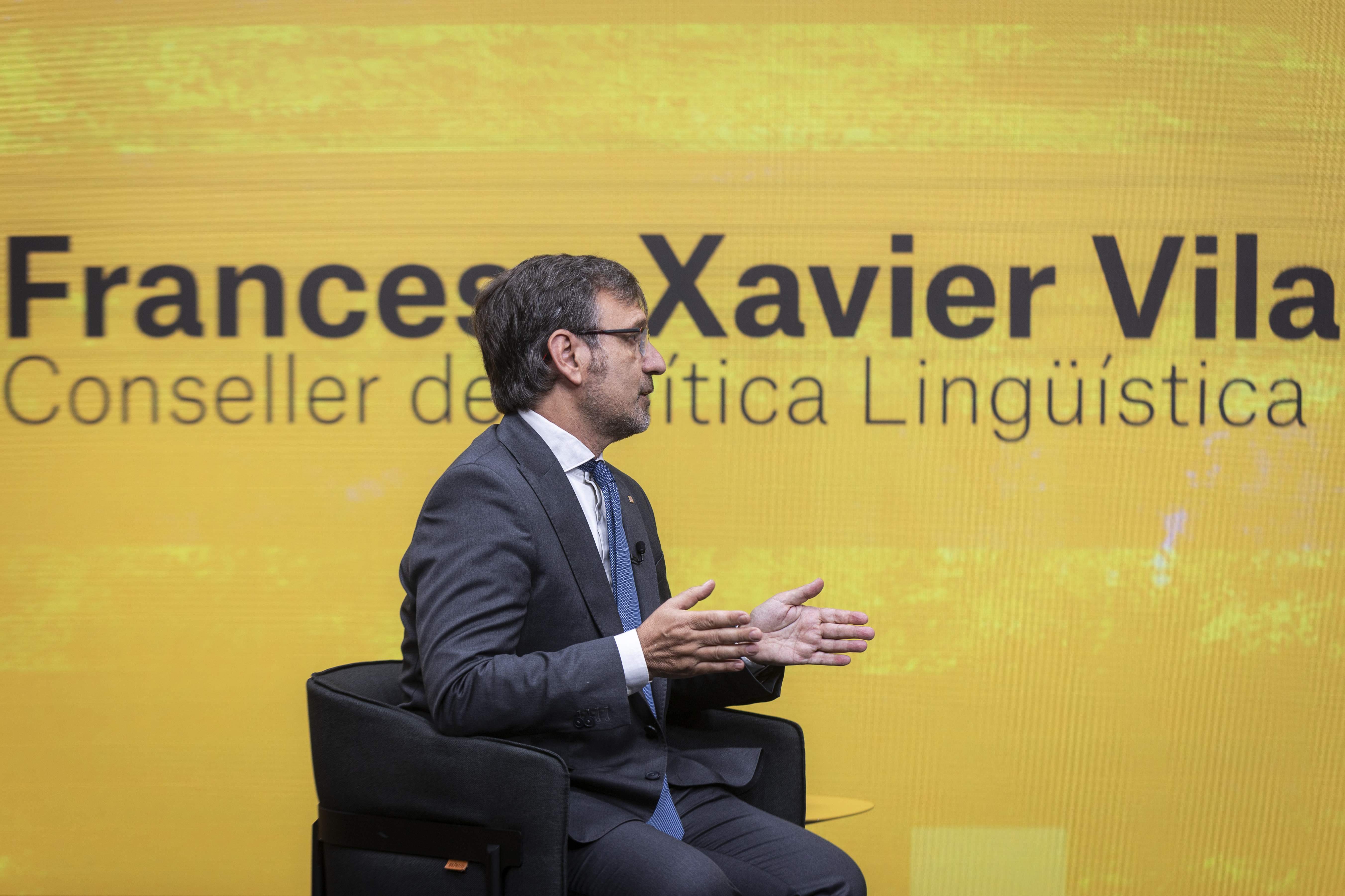 Entrevista conseller política Lingüistica, Xavier Vila / Foto: Miquel Muñoz Entrevista conseller política Lingüistica, Xavier Vila / Foto: Miquel Muñoz