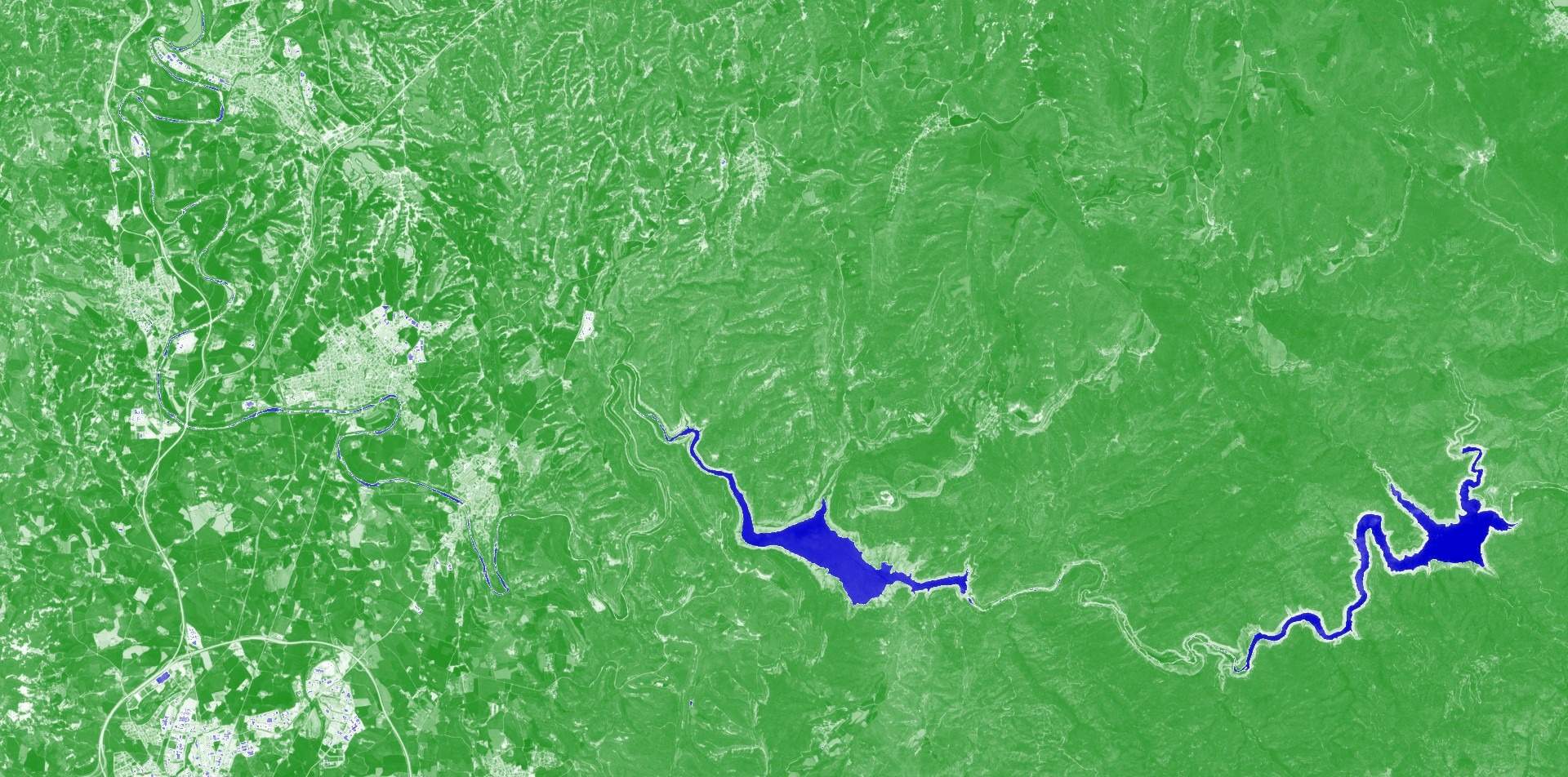 El río Ter y el sistema de embalses Sau - Susqueda, mayo del 2024 El río Ter y el sistema de embalses Sau - Susqueda, mayo del 2024