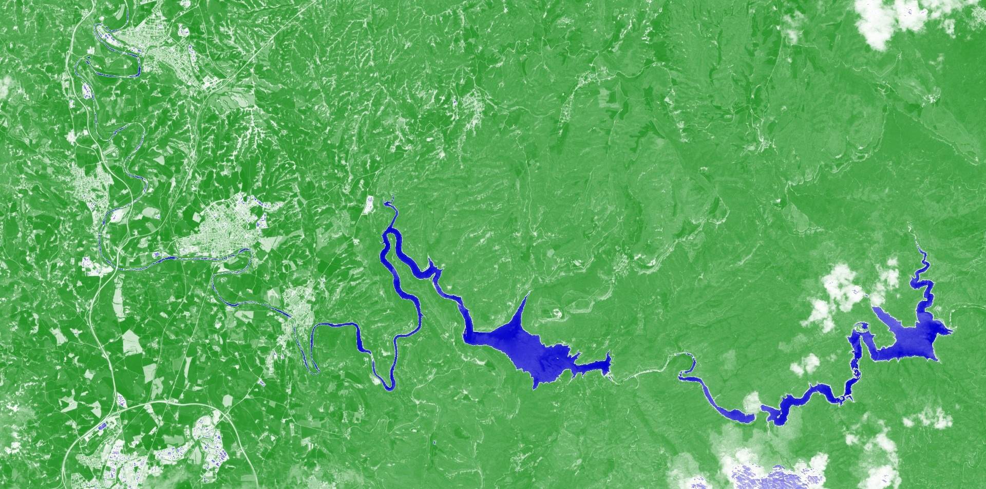 El río Ter y el sistema de embalses Sau - Susqueda, mayo del 2025 El río Ter y el sistema de embalses Sau - Susqueda, mayo del 2025