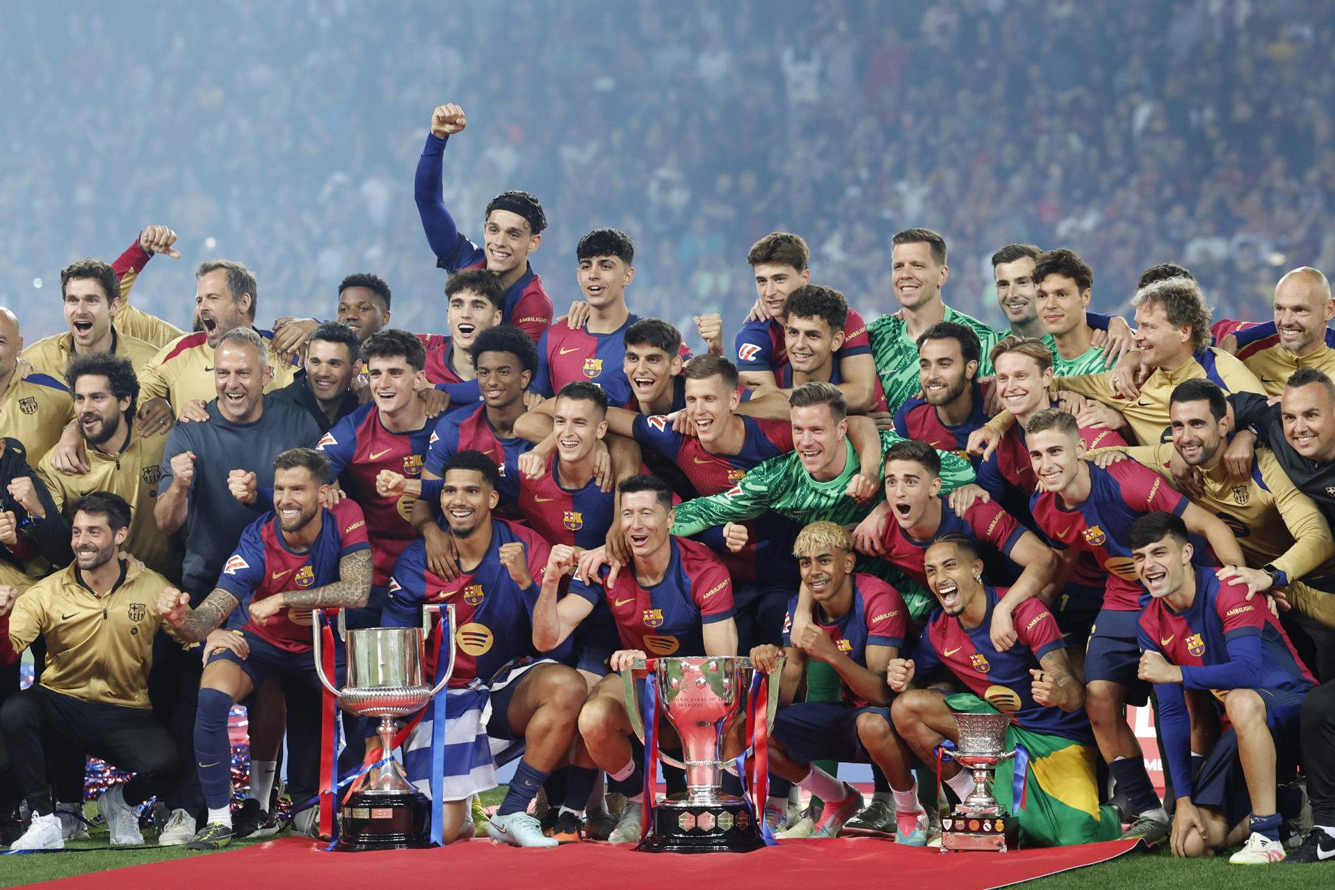 El Barça, de celebración y con más ambición que nunca: "Tenemos que conseguir más títulos"