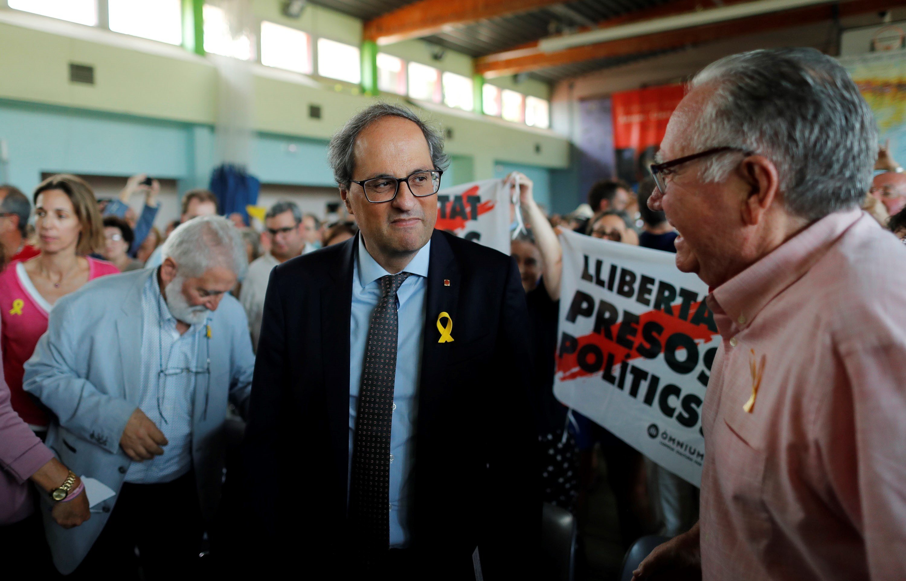 Torra mantiene el pulso: "Debemos acusar al estado español por esta farsa"