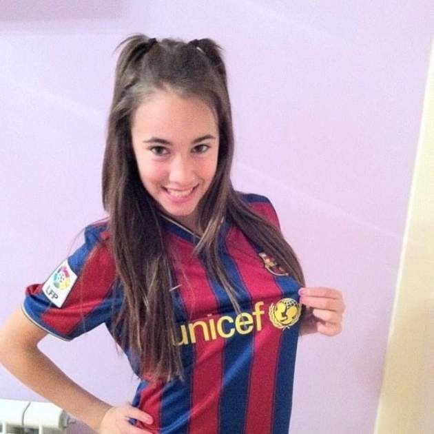 Aitana Ocaña amb la samarreta del Barça Twitter Aitana Ocaña amb la samarreta del Barça Twitter