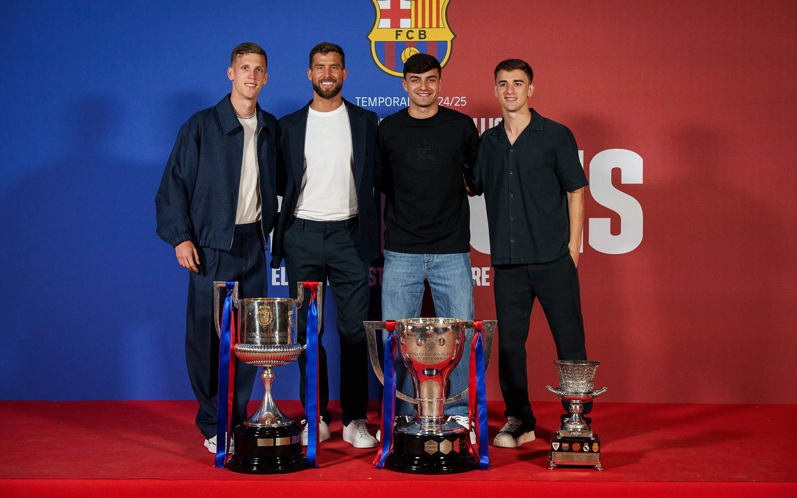 Dani Olmo Iñigo Martínez Pedri González Pablo Gavi Barça / Foto: FC Barcelona