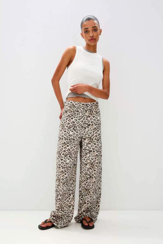 Jeans baggy leopardo STWD1 Jeans baggy leopardo STWD1