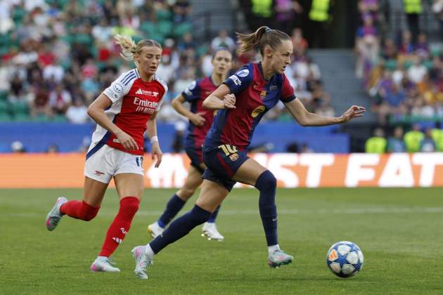 Graham Hansen, durant la final de la Champions entre el Barça femení i l'Arsenal / Foto: EFE Graham Hansen, durant la final de la Champions entre el Barça femení i l'Arsenal / Foto: EFE