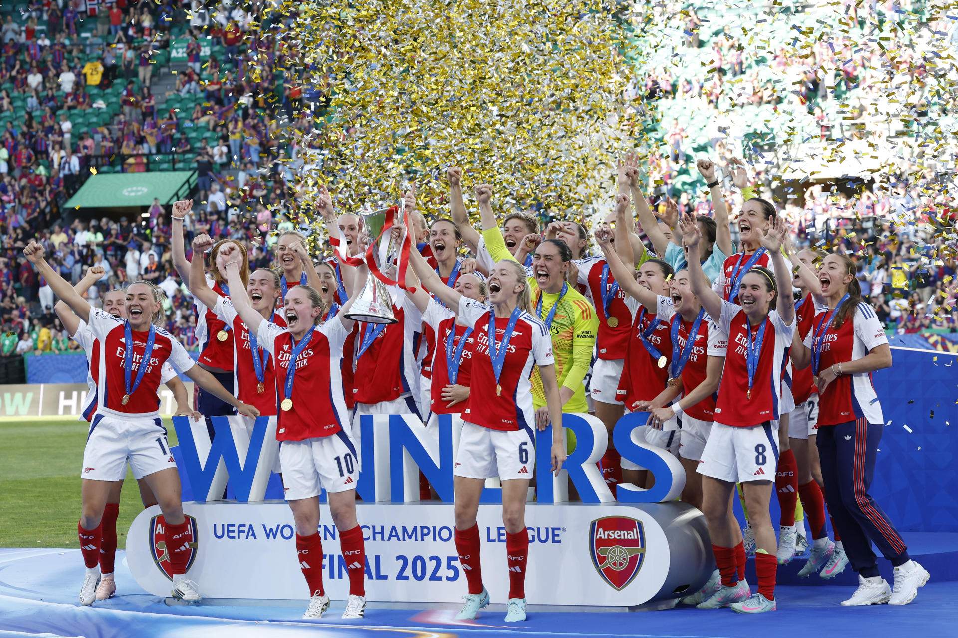 El Barça cedeix el tron a l'Arsenal i es queda sense la Champions femenina a Lisboa (1-0)