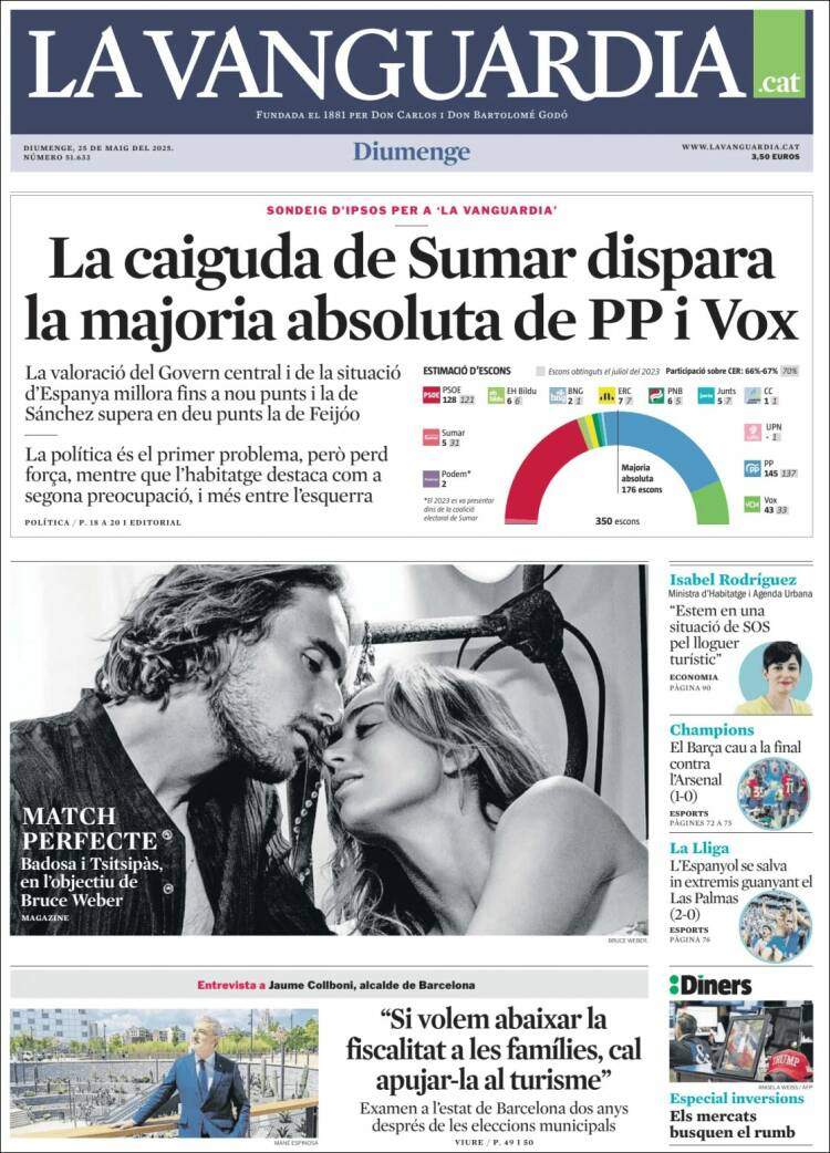 'La Vanguardia' 25 'La Vanguardia' 25