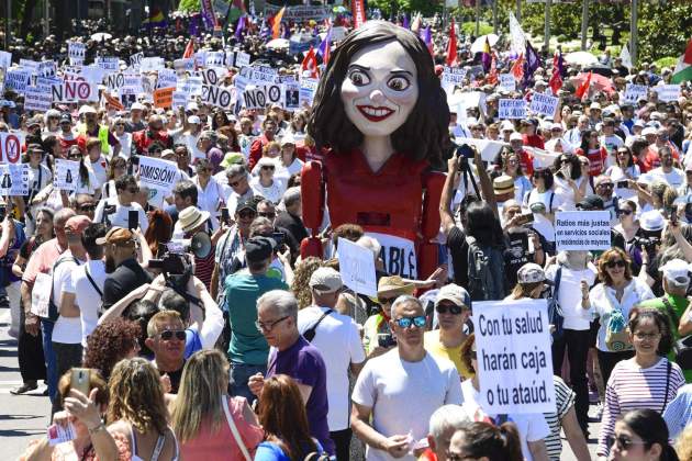 manifestació a madrid sanitat publica ayuso efe manifestació a madrid sanitat publica ayuso efe