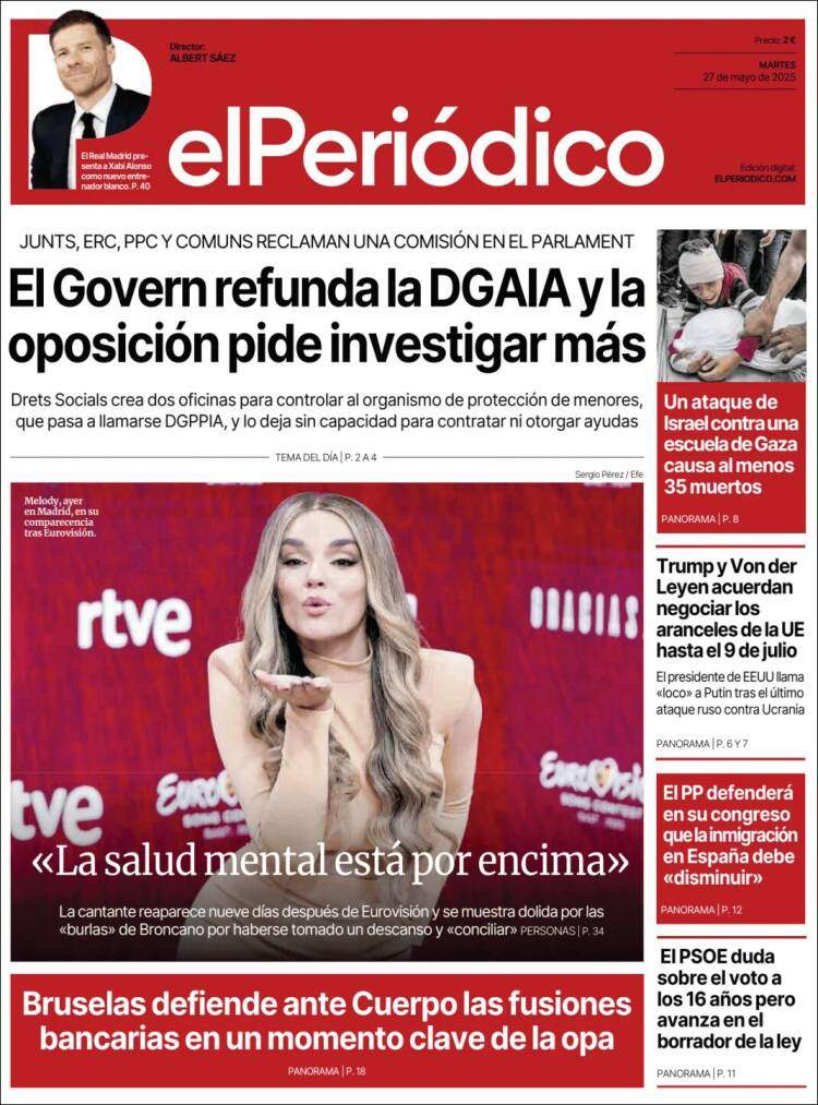 Portada 'El Periódico'