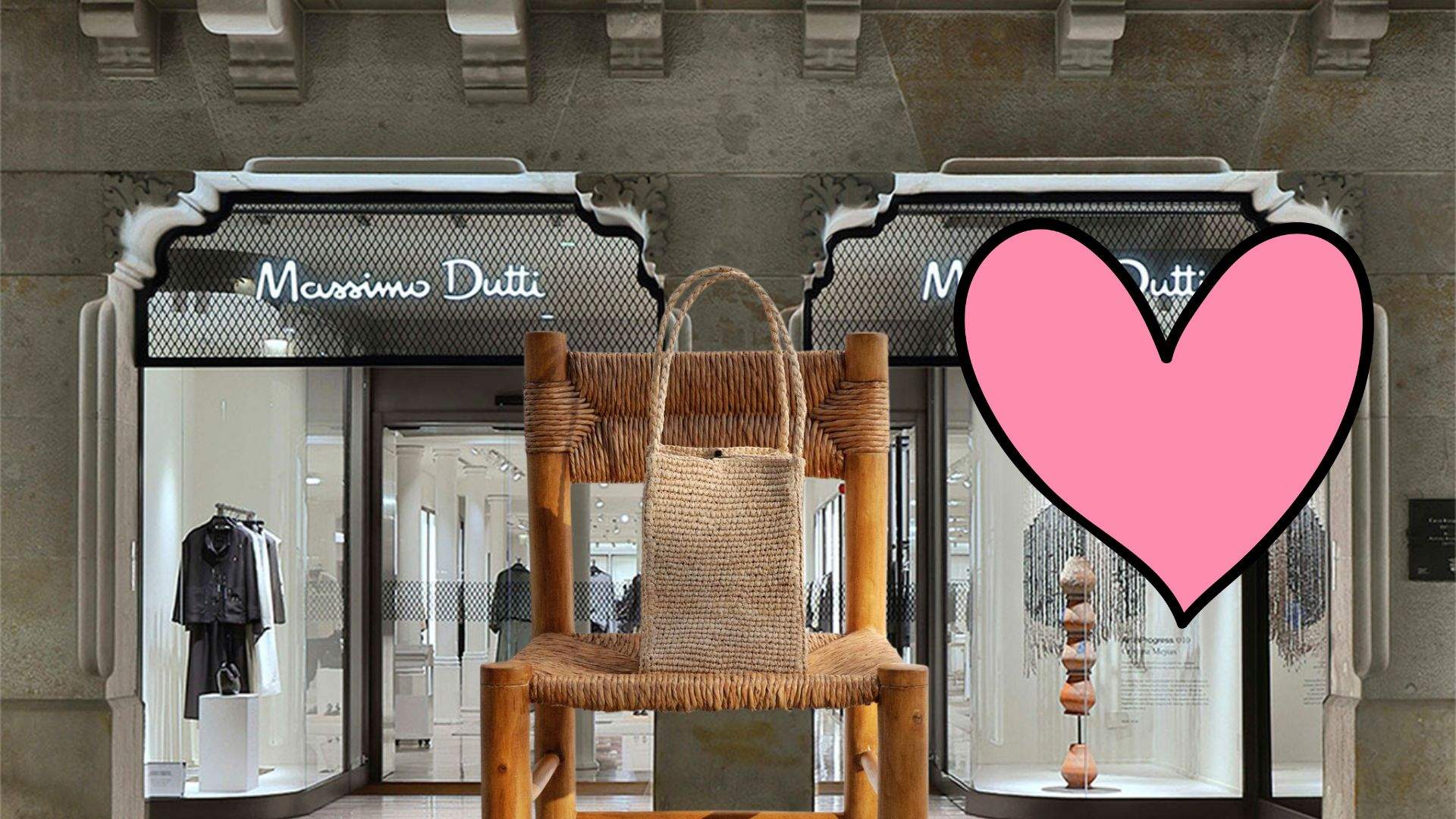 Massimo Dutti converteix la ràfia en luxe amb aquesta bossa tipus cub ideal
