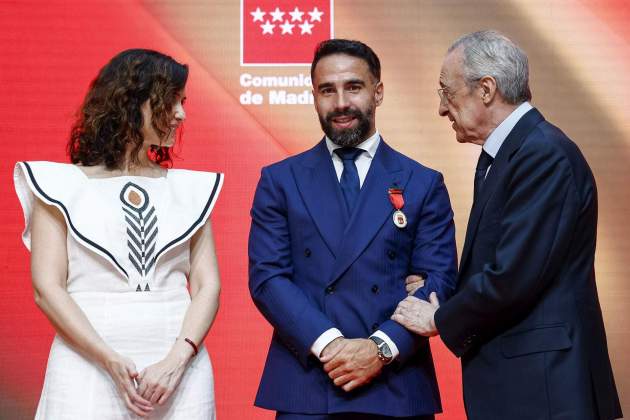 Ayuso Dani Carvajal Florentino Pérez / Foto: EFE Ayuso Dani Carvajal Florentino Pérez / Foto: EFE