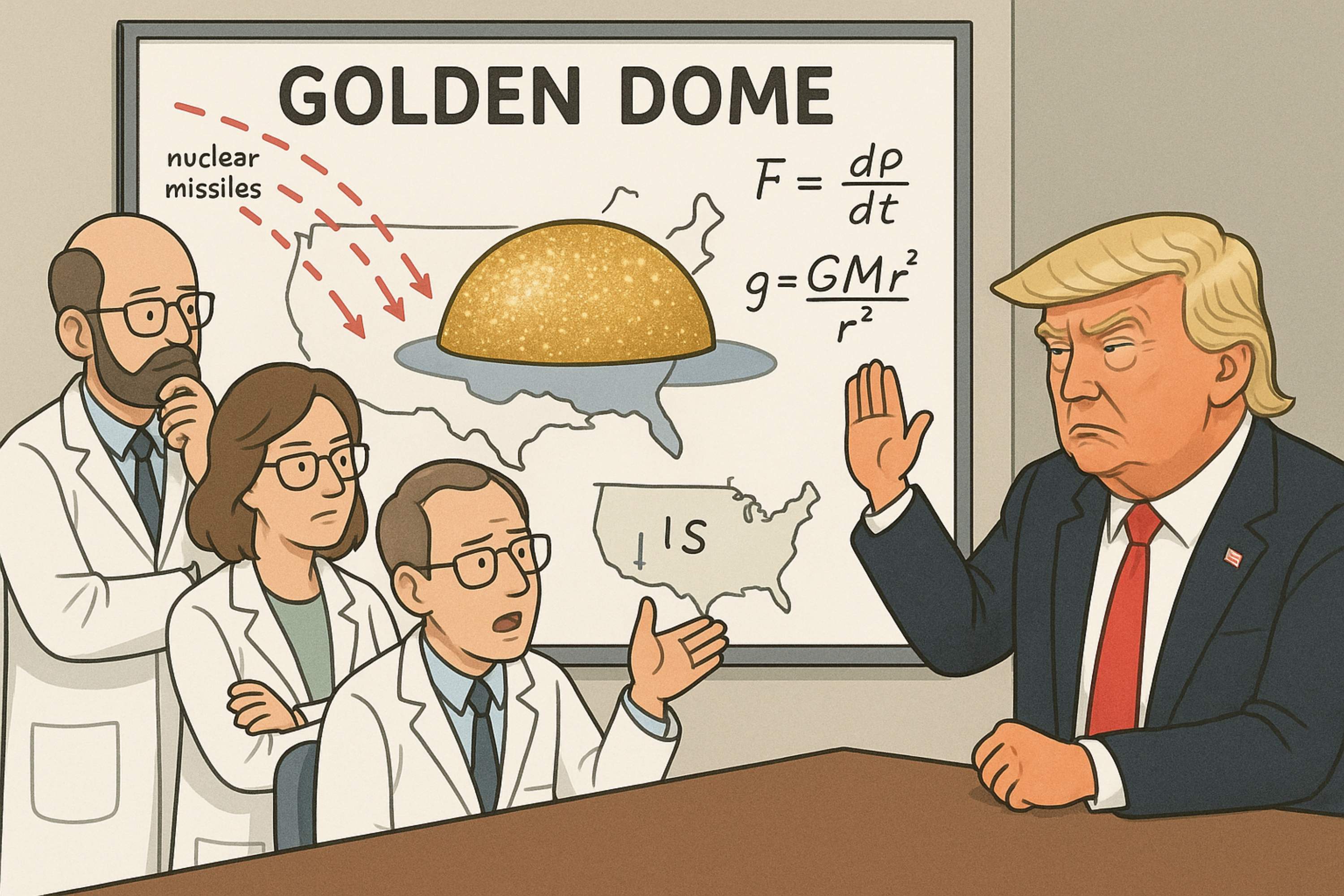 La gegantina "Cúpula Daurada" de Donald Trump té un problema insalvable: la física