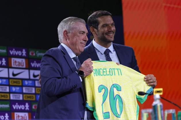 Carlo Ancelotti Samir Xaud Brasil / Foto: EFE Carlo Ancelotti Samir Xaud Brasil / Foto: EFE