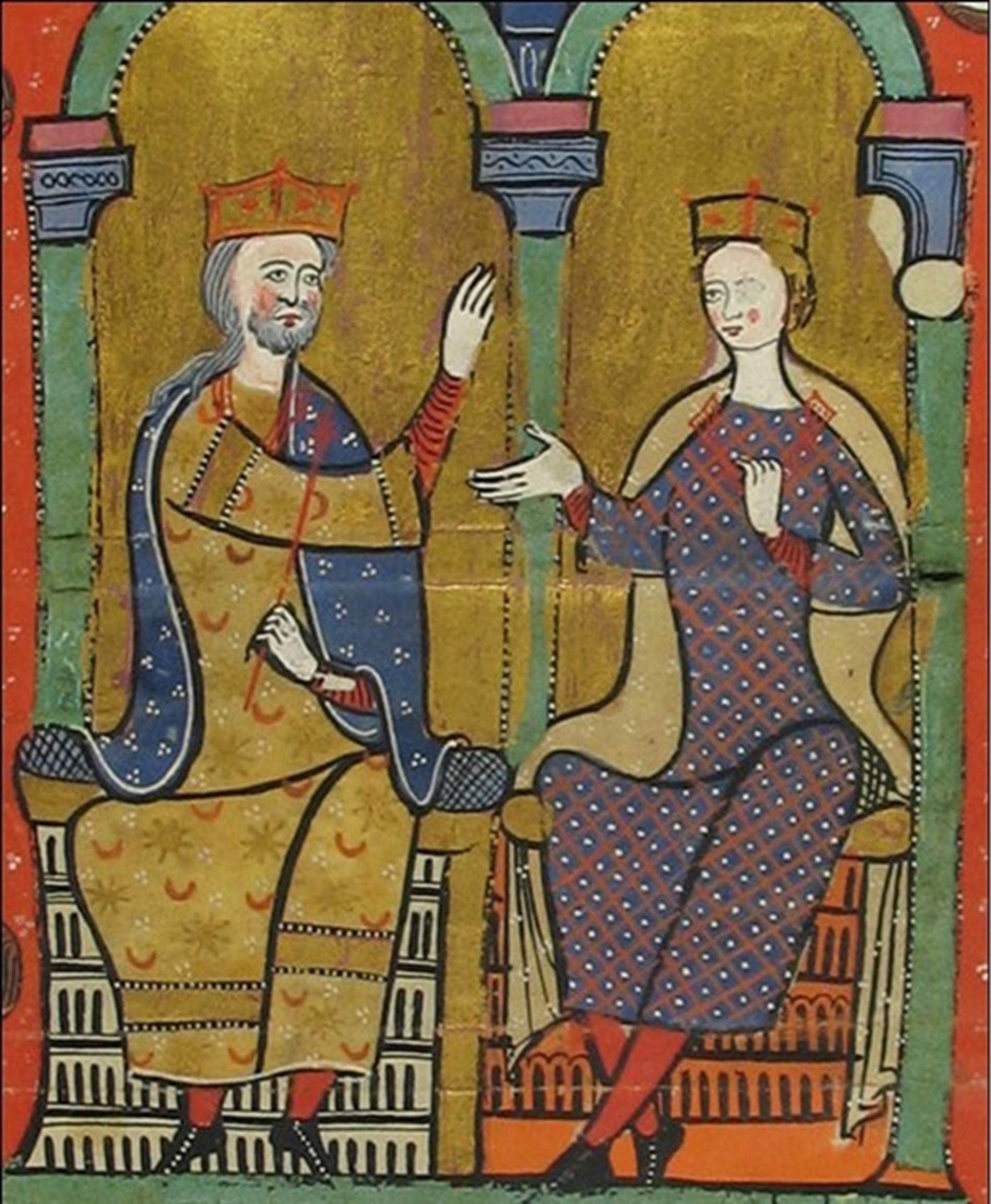 Representació d'Alfons Ramon i Sança, fundadora de Sixena. Font Arxiu de la Corona d'Aragó Representació d'Alfons Ramon i Sança, fundadora de Sixena. Font Arxiu de la Corona d'Aragó