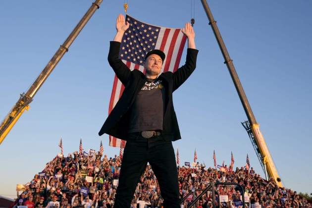 Elon Musk en un rally per la presidència de Trump - 2024 / Foto: EFE Elon Musk en un rally per la presidència de Trump - 2024 / Foto: EFE