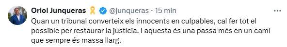 Tuit junqueras Tuit junqueras