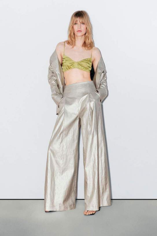 Pantalons metal·litzats barregen lli STUDIO Pantalons metal·litzats barregen lli STUDIO